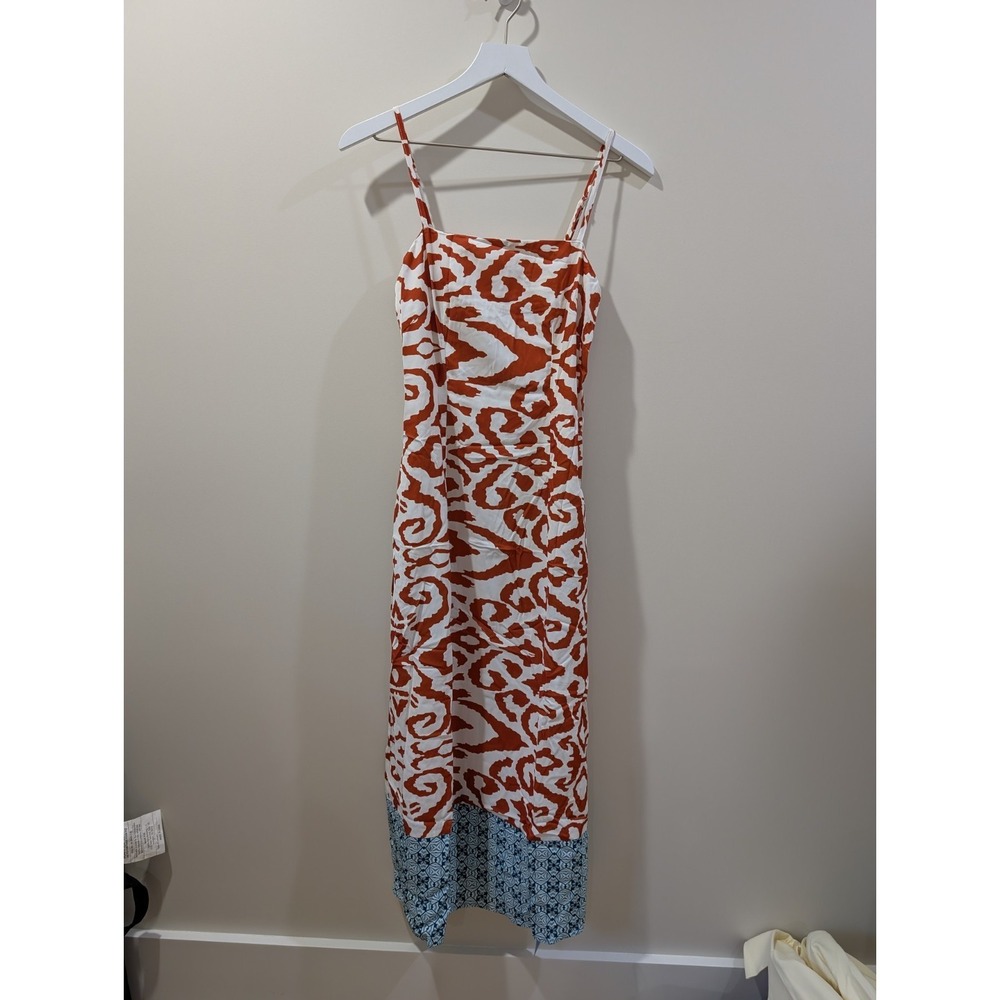 Cupshe Womens Brown White Floral Maxi Beach Dress Small NWT - Picture 11 of 11